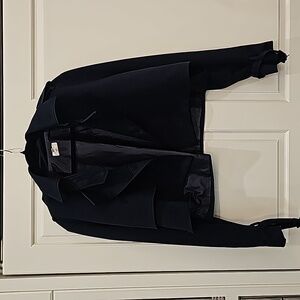Ladies navy crop jacket